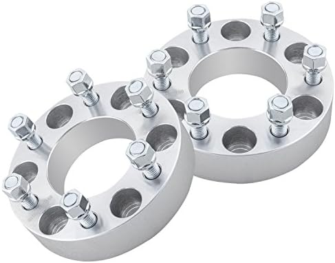 (2) 1.5" (38mm) 6x135 to 6x135 Wheel Spacers Adapters 14x2.0 Studs for 6 Lug Ford F-150 Expedition, Lincoln Mark LT Navigator Alloy Aluminum 6061 T6