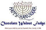Gourmet Food : 'Happy Hanukkah' Chocolate Walnut Fudge