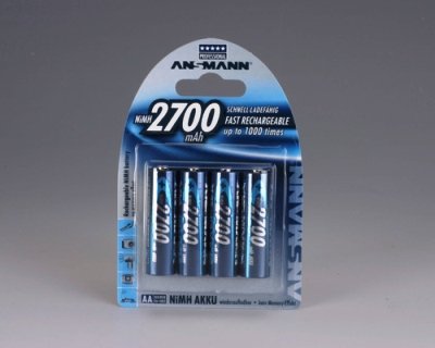Ansmann NiMH Akku AA Mignon 2700 mAh 4er Pack