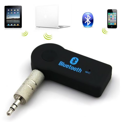VersionTech Newest Updated Version Portable Bluetooth 3.0 A2DP Audio Music Streaming Receiver Adapter with Hands Free HandsFree Calling and 3.5 mm Stereo Output