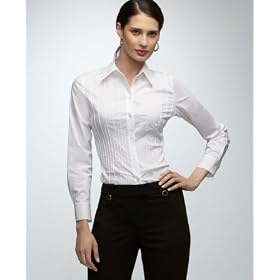Buy Alfani Petite Shirt, Long-Sleeve Seamed by Alfani