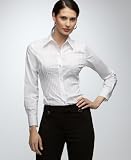 Alfani Petite Shirt, Long-Sleeve Seamed