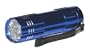 Keystone 9B 9-LED Compact Aluminum Flashlight with Batteries, Blue