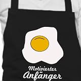 Produkt-Bild: MOTIVIERTER ANF&Auml;NGER - Kochsch&uuml;rze, K&uuml;chensch&uuml;rze, Latzsch&uuml;rze - Die Geschenkidee f&uuml;r den ambitionierten Koch