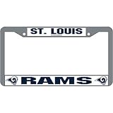 Saint Louis Rams NFL Chrome License Plate Frame