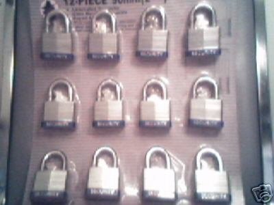 30 mm Padlock - 12 pc keyed alike -1  padlocks
