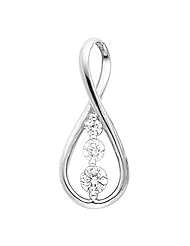 14K White Gold Diamond Pendant - 0.43 Ct. -- LIFETIME WARRANTY