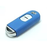 Blue Mazda Keyshirt Silicone Cover for Mazda 2, Mazda 3, Sedan, Hatchback, Cx9, Tribute, Jinxiang Key Fob