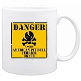 New  Danger : Angry American Pit Bull Terrier Owner  Mug Dog