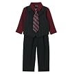 Infant Boys' Cherokee&reg; Stripe 4pc Vest Set - Black/Red