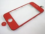 Red Touch Screen Digitizer Front Glass Faceplate Lens Part Panel with Metal ....