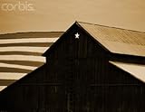 IMAGE OF Wallmonkeys Peel and Stick Wall Decals - Old Barn with Star by Tom Marks - 24