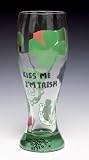 Santa Barbara PIL-5550G Lolita Pilsner Glass, Kiss Me I'M Irish