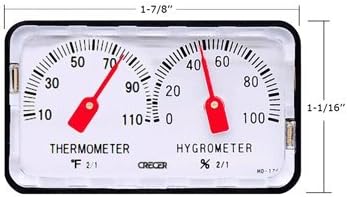 Crecer Mini-Size Thermo-Hygrometer HD-120F (Fahrenheit)