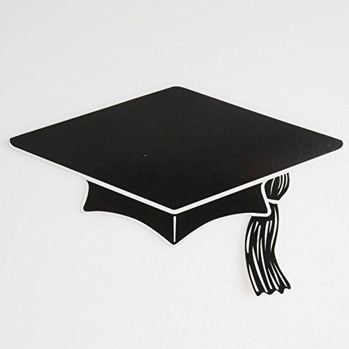 Mini Grad Cap Cutouts (black)    (10/Pkg)