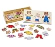 Melissa Doug 3770 Wooden Bear Family Dress-Up