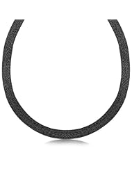 Sterling Silver Multi Strand Chain Design Necklace with Ruthenium Plating