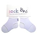 Sock Ons - 6-12 months New Larger Size- Colour WHITE