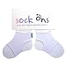 Sock Ons - 6-12 months New Larger Size- Colour WHITE