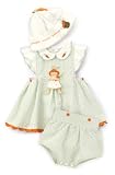 Bunnies by the Bay Bumper Crop Smock and Bloomers Set