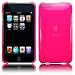 IPOD TOUCH 3 TRANSPARENT BACK COVER CASE - HOT PINK - ACCESSORY STORM EXCLUSIVE.