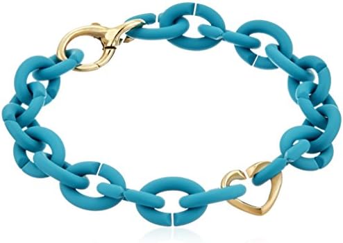 X Jewellery Heart Link Charm Bracelet