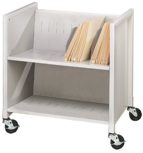 Buddy Products Low Profile Medical Cart, Steel, 16.125 x 27.375 x 25.875 Inches, Platinum (5421-32) On Sale