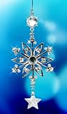 Snowflake Holiday Christmas Ornament with Crystals