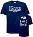 Carlos Pena Majestic Name and Number Navy Tampa Bay Rays T-Shirt