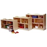 Scalloped Mobile Toddler Storage Unit Height: 36 H
