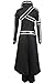 Ya-cos Men's Sword Art Online Kirito Cosplay Costume Battle Suit Black