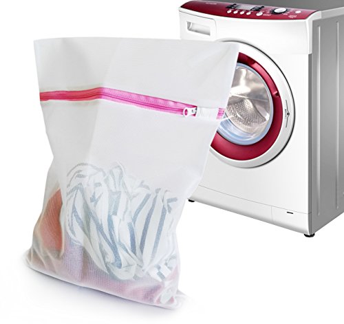 iLifeTech Premium Protection Large Size Laundry Jacket Sweater Lingerie Wash Mesh Bags (White)