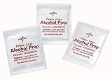 Medline Medium Alcohol Prep Pad, 1 1/4 x 2 1/2 - Medium - Qty of 3000 - Model MDS090730
