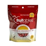 Fruitables Pumpkin & Cranberry Crunchy Dog Treats, 7oz Pouch