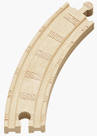 41qyGBN9HOL Thomas & Friends Wooden Railway   6 1/2 Inch Curved Track (4 pieces)