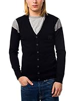 BIAGGIO Chaqueta Punto (Azul Marino)