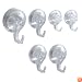 InterDesign PowerLock Suction Hook Combo of 6, Clear
