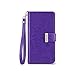 Samsung Galaxy Note 7 Case - IZENGATE [Classic Series] Wallet Cover PU Leather Flip Folio with Stand (Purple)
