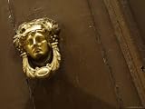 Intricately Designed and Antique Golden Door Knocker Photographic Poster Print, 18x24