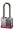 Master Lock 3LFRED Safety Lockout Keyed Different Padlock 1 9/16 Inch Body with Extra Length Shackle, Red Bumper Image 1