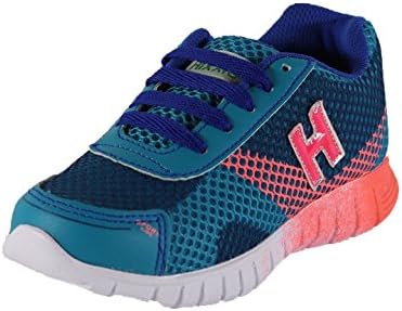 Hixxie Girls Little Kid 112H Aqua/Coral Sneaker - 1 M US Little Kid