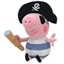 TY Beanie Baby - PIRATE GEORGE PIG the Pig (UK Exclusive - Peppa Pig)