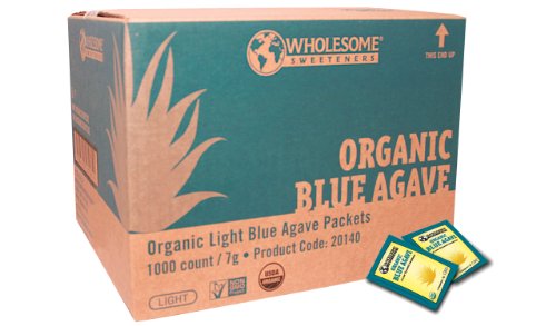 Wholesome Sweeteners Organic Light Blue Agave Packet, 1000-Count