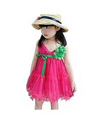 Girls Tulle Spring Summer Fall Sleeveless Wedding Dress 