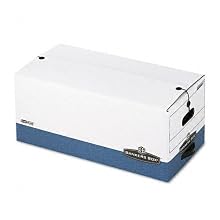 Liberty Max Strength Storage Box, Ltr, 12 x 24 x 10, White/Blue, 4/Carton