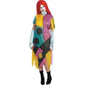 NBX Sally Patchwork Print Costume Dress with Glovettes and Wig (Standard and Plus Sizes)