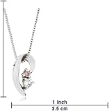 [ゴールド&ダイヤモンド セレクション]Gold&Diamond Selection ネックレス K18WG ホワイトゴールド ダイヤ0.050ct 鑑別カード付 脇石ピンクダイヤ0.010ct PN16-00004-K