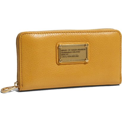 Marc Jacobs Classic Q Large Zip Around Wallet Cashew