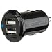 SCOSCHE USBC202M reVOLT pro Dual 2 AMP USB Car Charger for iPhone, iPod and Smartphones - Retail Packaging - Black