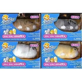 Zhu Zhu Pets Set of 4 Hamster Toys [Squiggles, Num Nums, Chunk & Pipsqueak]